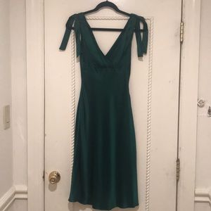 BCBG MaxAzria Green silk dress
